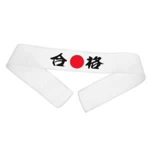 ELAYARD Bandeau Japonais avec Kanji et Motif Soleil Bandeau Souple pour Arts Martiaux Costume Ninja et Accessoire de Chef Japonais (Heyyii, neuf)