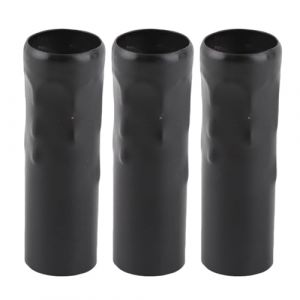 SEAFRONT 10 Pi&egrave;ces E14 Tube en M&eacute;tal pour Bougie Base de Lampe Tube Bougie Support de Lampe Tube Bougie Support de Lampe Base de Lampe Accessoires D'&eacute;clairage 25x80mm (Le noir) (Chasoe, neuf)