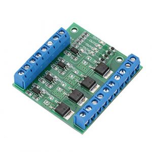 Mosfet 8 Canaux,Pwm Amplifier,Module de PWM, Mos Fet Tube Mosfet pilote 4 canaux amplificateur Plc,Module de carte de circuit imprimé avant (Lyingcat, neuf)