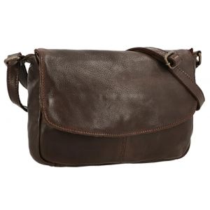 Gusti Maisie Sac à bandoulière en cuir Petit sac à bandoulière Sac à main en cuir Vintage Marron Cuir (Gusti Cuir, neuf)