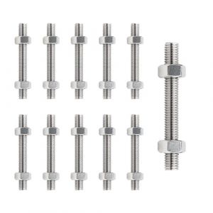 10 pi&egrave;ces tige filet&eacute;e M6 x 100 mm,acier Tiges filet&eacute;es,Tige filet&eacute;e, Tige Filet&eacute;e Enti&egrave;rement,Tiges Filet&eacute;es en Acier Inoxydable,Tige inox filet&eacute;e,Applicable &agrave; divers sc&eacute;narios industriels (nuoyikeji, neuf)