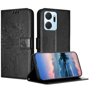 JayModCase Coque pour Huawei Honor X7A, Coque Portefeuille Housse Cuir avec Porte Cartes et b&eacute;quille Fermeture magn&eacute;tique &Eacute;tui pour Huawei Honor X7A - Noir (HXM STORE - EU, neuf)