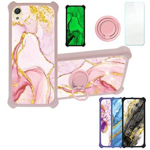 Aroepurt Coque pour Sony Xperia X Coque Compatible avec Sony Xperia X Coque &Eacute;tui [avec Tremp&eacute; 9H Protection D'&eacute;cran] Case Support de Bague PC + Silicone JSF-FDL (Huayijie-eu, neuf)