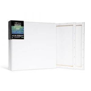 Elan Toile Peinture 40x40, Lot de 6 Toiles à Peindre 100% Coton, 280GSM Canvas Painting 40x40, Toile à Peindre, Chassis Entoilé, Canvas 40x40 (BG Productions, neuf)