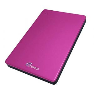 Sonnics 1TB USB 3.1 Type C Externes Portable Durs Disques pour Fen&ecirc;tres PC, Mac, Smart TV, Xbox One/S&eacute;rie X & PS4 /PS5, Rose (Sonnics, neuf)