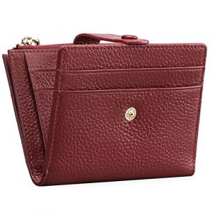 FALAN MULE Portefeuille Femme Porte Carte de Credit Cuir avec RFID Blocage Portefeuille Slim Porte-Monnaie Monnaie Femmes Portefeuille A10 Rose (FALAN MULE UK, neuf)