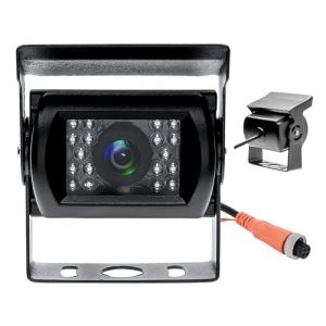 CAMECHO Cam&eacute;ra de recul,12V-24V,18 LED Infrarouges, Cam&eacute;ra de Recul &eacute;tanche avec connecteur d'aviation &agrave; 4 Broches pour Bus/Camping-Car/Camion/Remorque/Camionnette(CVBS+AHD) (DaZhenTai DIRECT, neuf)