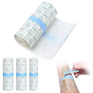 Lot de 3 Pansement Tatouage Waterproof, 15cm X 5m Bandage Transparent Imperméable, Bandage adhésif imperméable, Seconde Peau, pour Natation, Sport, Douches, Protéger Tatouage (2 x 2 m + 1 x 1 m) (MCLMYEU, neuf)