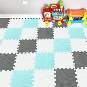 YIMINYUER® 25 Morceaux (30cmx30cmx1cm Chaque Morceau), Tapis De Puzzles Mousse Enfant, Jeu Bebe Dalle Mousse, Tapis De Sol R01R08R12G301025 (YIMINYUER TOYS, neuf)