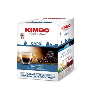 Kimbo Capri - Capsules Compatibles lavazza A Modo Mio - 50 Capsules (Amore Animale Shop, neuf)
