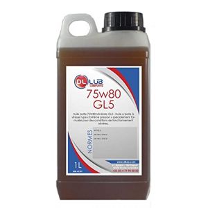 DLLUB - HUILE BOITE VITESSE 75W80 GL5-1 litre (DLLUB SAS, neuf)
