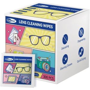 Lot de 300 lingettes nettoyantes pour lunettes, lunettes, lunettes, téléphones, iPad, lunettes, tablettes, ordinateurs portables, miroirs, lingettes emballées individuellement (coldchill, neuf)