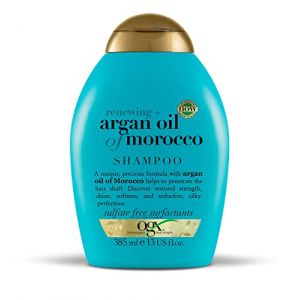 OGX Shampoing Sans Sulfate &agrave; l'Huile d'Argan Marocaine pour Cheveux Secs et Ab&icirc;m&eacute;s, 385 ml (Evon Paris, neuf)