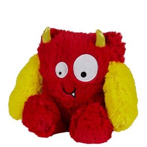 Warmies&reg; Peluche enti&egrave;rement chauffante parfum&eacute;e &agrave; la lavande fran&ccedil;aise &ndash; Monstre rouge vif (Solretail LTD, neuf)