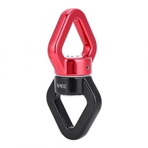Raccord Tournant Pivotant &agrave; 360 &deg; sur Le Pivotant pour l'escalade Hamac de Sauvetage &agrave; Roulement Scell&eacute; pour Alpinisme de Secours pour Hamac Grimpant et Balan&ccedil;oire(Red et Noir) (Jeamrytt, neuf)