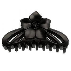 Pinces à cheveux, pinces à cheveux, pinces à cheveux, accessoires for cheveux, pince à cheveux, grande pince à cheveux en kapok noir, pince à cheveux givrée, pince à fleur de bain, pince à queue de ch (WEIFSM, neuf)