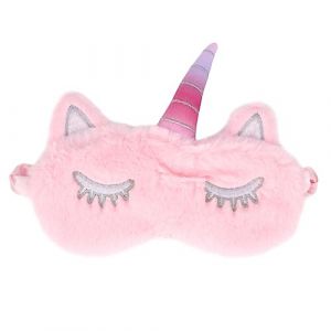 Baluue Masque Occultant Pour Les Yeux Masques Bandeau Occultant Cache-oeil Pour Dormir La Nuit Masque Pour Enfants Patchs Oculaires Pour Enfants Couvre-yeux Moelleux Pour Dormir Rose (Fortune Luck, neuf)