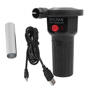 Zwinner Souffleur D'Air de Barbecue, Ventilateur éLectrique Portatif 5V, Démarreur de Charbon de Bois, Souffleur à Main Avec Câble Usb, Ventilateur pour Camping En Plein Air Barbecue Gril Cheminée (hightseck, neuf)