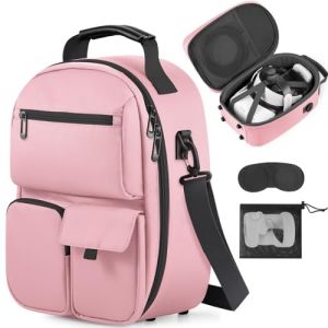 FOREGOER Étui de transport pour Meta Quest 3/Oculus Quest 2/Vision Pro, étui de rangement de voyage rigide compatible avec casque Meta Oculus Quest 2, Quest Pro et accessoires, casque de jeu VR (VISIO EU, neuf)