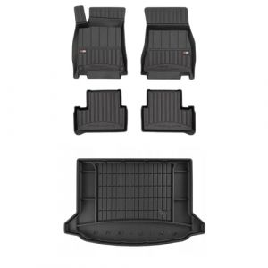 MOTOS Kit de Tapis de Sol en Caoutchouc et Tapis de Coffre pour Mercedes-Benz A Classe W177 Depuis 2018 Am&eacute;liorez Votre Confort de Voyage avec Tapis antid&eacute;rapant Voiture 3D- Tapis de Sol Voiture Tous (MOTOS EU, neuf)