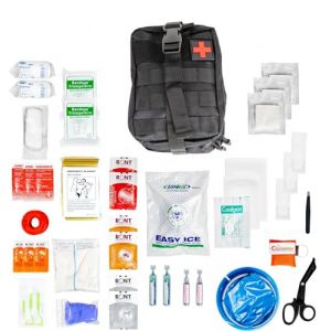Trousse de Secours Tactique L – Kit de Premiers Soins Militaire Assemblé en France – Boîte d’Urgence - Sac Tactique MOLLE - Trousse de Premiers Soins (I2STraining, neuf)