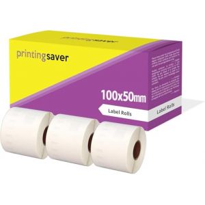 3 Compatibles Rouleaux 100mm x 50mm &Eacute;tiquettes thermique pour Zebra GK420d GK420t GC420d GX420d GX420t GC420t GX430t GT800 LP2844 TLP 2844 Citizen CL-S521 CL-S621 CL-S631 (1000 &Eacute;tiquettes par Rouleau) (Printing Saver, neuf)