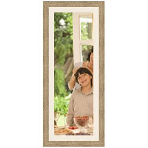 Cadres Photos pêle mêle multivues Blanc Cassé 1 Photo(s) 25x75 Passe Partout, Cadre Photo Mural 30x80 cm Naturel Beige, 3.5 cm de Largeur (RK Cadres, neuf)