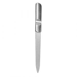 CRILSTYLEO Ongles Professionnelle Acier Inoxydable Outil De Manucure Et Pédicure Émousseur De Vernis Pratique Et Durable Pour Ongles Naturels Et Artificiels (Yolena, neuf)
