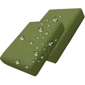Housse de Coussin Exterieur Impermeable pour Salon de Jardin, Housses de Coussin de Si&egrave;ge de Canap&eacute; 60x60/50x50/65x65cm,avec Fermeture &Eacute;clair, pour Int&eacute;rieur Et Ext&eacute;rieur(Vert clair,50x50x5cm 2pcs) (geenahont, neuf)