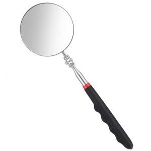 GEEHUA Miroir d'inspection télescopique, miroir d'inspection flexible rotatif à 360 degrés, miroir d'inspection rond avec poignée rétractable, miroir d'inspection rond pour l'état du véhicule (Eurrises, neuf)