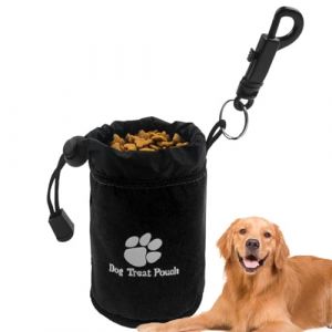 Pochettes &agrave; friandises pour chien &ndash; Pochette &agrave; friandises durable avec clip de ceinture, id&eacute;ale pour le dressage des chiens | Porte-friandises &eacute;tanche pour chien, accessoires de laisse pour utilisatio (binratolre, neuf)