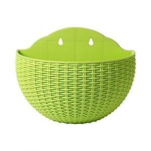 Funight Pot De Fleur 10 Couleurs, Pot De Fleurs Mural Exquis, Panier De Plantes &agrave; Suspendre Au Mur, Conteneur De Plantes pour Balcon De Jardin Ext&eacute;rieur Vert Clair (AOLYDA, neuf)