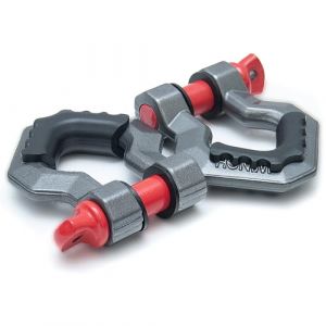 Dragon Winch Manille en Acier 5/8" | Lot de 2 manilles haute r&eacute;sistance 3T / 3000 kg | Manilles universelles pour treuils &agrave; c&acirc;ble | Manilles durables en acier de haute qualit&eacute; | Accessoire Treuil (DragonWinch, neuf)