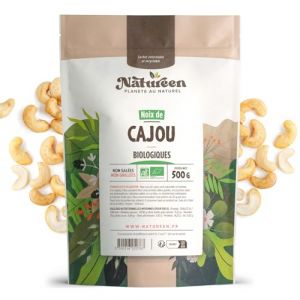 Noix de Cajou Bio 500 g - Décortiquées - Non Salées - Non Grillées (123PLANTES, neuf)