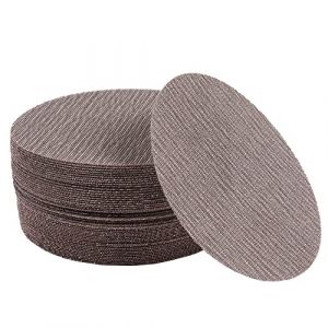 UPWOOD Lot de 50 Disques Abrasifs Maille 150mm (6 Pouces) Grain 120 Crochet et Boucle, Sans Poussi&egrave;re, Anti-blocage, Pour Carrosserie, Bois, M&eacute;tal, Plastique, Peinture, Compatible Meuleuses 150mm (Upwood, neuf)