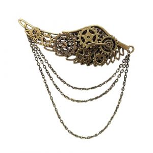 Broches steampunk pour cosplay, fête, femme, broche antique pour Halloween, steampunk, accessoires de costume, décorations de cheveux (Asjcj, neuf)
