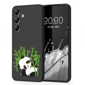 SEHEYA Coque Compatible avec Samsung Galaxy A05S &Eacute;tui en Silicone Noir Mignon Motif Imprim&eacute; Animal Ultra Mince TPU Souple Antichoc Housse de Protection Case Cover, Panda (SEEYA, neuf)