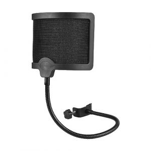 CHOYUE Filtre Anti-Pop Bop Net de Type U avec Arbre Flexible Filtre Acoustique Microphone D&eacute;di&eacute; au Bruit du Vent Net Pare-Vent Pare-Brise Studio Mic Shield d'isolation pour Microphone Radio (CHAOLIMEI, neuf)