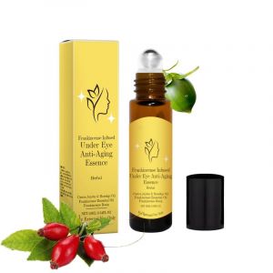 Huile de ricin bio Roll On pour les yeux, Rollerball sous les yeux pour les cernes, les rides enflées, blanchiment de la peau, revitalisation, soin des yeux anti-âge, non gras (1 pièce) (NeoMall新汇, neuf)