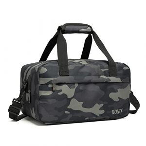 Kono Sac de Voyage 35x20x20cm Pliable Sac Cabine à Main Léger pour Ryanair avec Bandoulière 14 litres, Camouflage (Halterner Technologie GmbH, neuf)