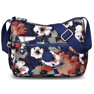 VOBUKE Sac Bandouli&egrave;re Femme Impermeable Nylon Sac a Main Femmes avec Bandoulieres R&eacute;glable Loisir L&eacute;ger Sacoche Sport Bandouli&egrave;re Multipoches Sac Besace Messenger Bag pour Voyage &Eacute;cole Sports Achats (AOCAO, neuf)