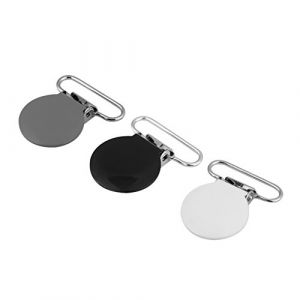 Hztyyier 10 Pcs Pince Attache Tetine, Rivet Tools pour Salopette Rondes Forme Sucette Porte-jarretelles Artisanat (Blanc) (Yokuna eu, neuf)