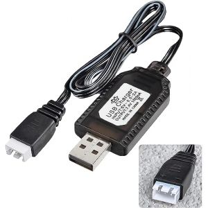 Aliwisdom USB Chargeur C&acirc;ble RC Universel avec connecteur XH-3P Plug pour 2S 7.4V LiPo Batterie, Compatible Voiture RC Bateau RC Drone RC Avions RC et Autres Jouets t&eacute;l&eacute;command&eacute;s. (Aliwisdom Accessoires Store, neuf)
