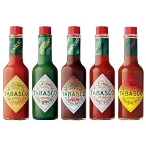 Tabasco Sauce piment 60 ml – Lot de 5 saveurs | Rouge | Vert | Habanero | Chipotle | Ail (Portugal Essentials - FR, neuf)