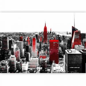 murando - Papier peint panoramique moderne 400x280 cm - Revêtement mural décoration chambre salon - Design moderne - Gris beige noir - Ville l'architecture urbain new york gratte-ciel 10110904-61 (murando, neuf)