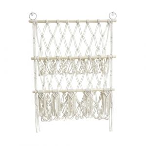 Lidzopas Hamac de rangement pour animaux en peluche, 2 couches en bois à suspendre, organiseur de jouets bohème, organisateur de jouets pour jouets en peluche douce, style 2 One (Beaufanilight, neuf)