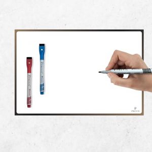 PREVIS Tableau Magnetique Mural Blanc Adhesif A4 30x21cm - 3 Feutres - Film Tableau Blanc Effacable Mural - Grand Rouleau Papier Aimanté Adhésif pour Maison, Bureau- Pas Dommages Mur (PREVIS, neuf)