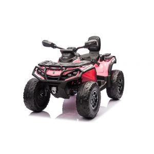 FINOOS Quad Electric Enfants 2 Places 24V, Can-am Outlander, Voiture Electrique Enfants 4x4, lumières LED, 24V, Moteurs 4 x 200W Batterie: 24V 7Ah, Roues Souples en EVA (Rose) (S.N. Commerce B.V., neuf)