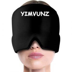 YIMVUNZ Migraine Cap Bonnet, Poche de Glace en Gel, bandeau migraine, poche de glace en gel, casque migraine, bonnet migraine relief cap, Masque Migraine (FU JINGWEN UKSTORE, neuf)