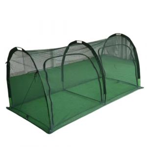 GardenSkill Poulailler Cage a Lapin Exterieur 200x100cm | Tunnel Maison pour Cochon d'Inde Poule | Enclos de Jardin pour Petits Animaux de Compagnie | Abri avec Filet de Protection | 2 Portes Zipp&eacute;es (Gardenskill Ltd, neuf)